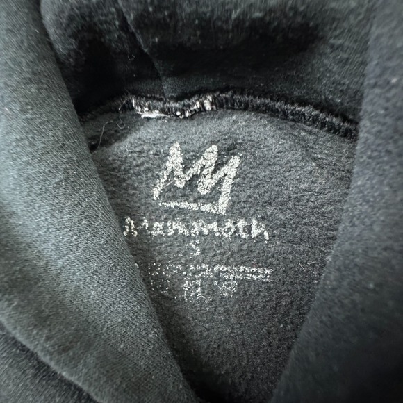 Mammoth Mountain Hoodie Boys Small Black Graphic Pullover Sweatshirt Logo Ski - Picture 4 of 11